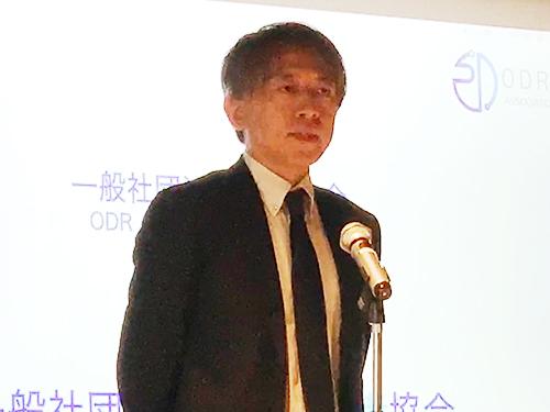 あいさつする大橋良二代表理事